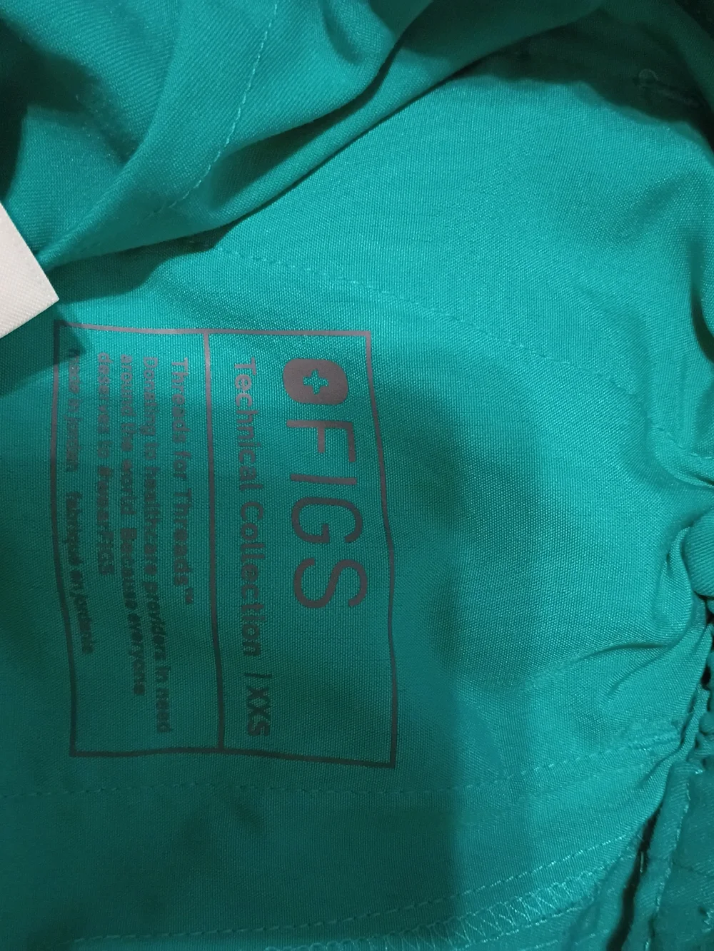 Figs Teal Xxs Scrub Pants - Picture 2 of 2